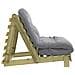 Divano Letto Futon con Materasso 80x206x11cm Pino Impregnato - Foto miniatura 6