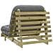 Divano Letto Futon con Materasso 80x206x11cm Pino Impregnato - Foto miniatura 7
