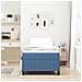 Letto a molle Blu 90 x 190 cm Tessuto in Cords - Foto miniatura 4