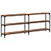 Tavolo Consolle Legno Vintage 200x29x75 cm Legno Ingegnerizzato - Foto miniatura 6