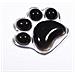 Supporto Per Mouse In Silicone Trasparente: Comfort Ergonomico Per Il Tuo Polso Black - Foto miniatura 1