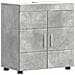 Mobile per lavabo da bagno TULUM Grigio cemento 60 x 34 x 63 cm - Foto miniatura 1