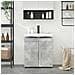 Mobile per lavabo da bagno TULUM Grigio cemento 60 x 34 x 63 cm - Foto miniatura 2