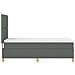 Letto a molle con materasso Grigio scuro 80 x 200 cm Tessuto - Foto miniatura 9