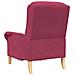 poltrona Rosso vino 76 x 94 x 102 cm Velluto - Foto miniatura 6