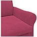 poltrona Rosso vino 76 x 94 x 102 cm Velluto - Foto miniatura 7
