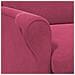 poltrona Rosso vino 76 x 94 x 102 cm Velluto - Foto miniatura 8