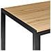 Tavolo Da Pranzo Mann Marrone/nero 120 Cm 70 Cm - Foto miniatura 4