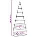 Albero di Natale Decorativo in Metallo Nero 180 cm - Foto miniatura 7