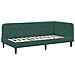 Cornice del letto ad angolo Verde Scuro 90 x 200 cm Velluto - Foto miniatura 6