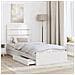 Letto con Contenitore Bianco 75 x 190 cm Legno multistrato - Foto miniatura 3