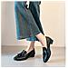 Mocassini Slip-on Con Tacco Chunky Da Donna: Scarpe Classiche Eleganti E Confortevoli Black 40 - Foto miniatura 3