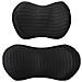 Set di Cuscini Colore uniforme 2 pcs Nero Schiuma Memory - Foto miniatura 4
