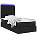 Letto con contenitore e LED con led Nero 90 x 200 cm Poliestere - Foto miniatura 3