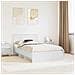 Struttura del letto Bianco 120 x 123 cm Legno multistrato - Foto miniatura 2