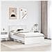 Struttura del letto Bianco 120 x 123 cm Legno multistrato - Foto miniatura 3