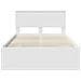 Struttura del letto Bianco 120 x 123 cm Legno multistrato - Foto miniatura 7