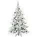 Albero di Natale Artificiale con Rami Pieghevoli Bianco 180 cm - Foto miniatura 3
