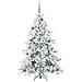 Albero di Natale Artificiale con Rami Pieghevoli Bianco 180 cm - Foto miniatura 5