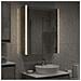 Mobiletto per specchio da bagno Grigio cemento - Foto miniatura 2