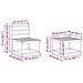 Set di divani da esterno 5 pcs Bianco 59 x 59 x 37 cm - Foto miniatura 8