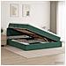 Letto con Contenitore Verde Scuro 180 x 200 cm Velluto - Foto miniatura 2
