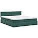 Letto con Contenitore Verde Scuro 180 x 200 cm Velluto - Foto miniatura 8