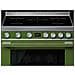 Cucina Elettrica CPF9IPOG 5 Zone di Cottura Forno Elettrico Dimensione 90 x 60 cm Colore Oliva - Foto miniatura 3
