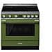 Cucina Elettrica CPF9IPOG 5 Zone di Cottura Forno Elettrico Dimensione 90 x 60 cm Colore Oliva - Foto miniatura 5