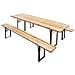 Set Birreria Legn / fer. 70x220 - Arredamento Giardino - Foto miniatura 3