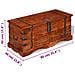 Tavolino da Salotto in Legno Massello 110x60x45 cm - Foto miniatura 5