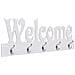 Appendiabiti A Muro Welcome Bianco 74x29,5 Cm - Foto miniatura 1