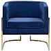 Poltrona In Velluto Blu Scuro Sirkka - Foto miniatura 13