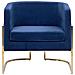 Poltrona In Velluto Blu Scuro Sirkka - Foto miniatura 3