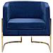 Poltrona In Velluto Blu Scuro Sirkka - Foto miniatura 7