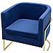 Poltrona In Velluto Blu Scuro Sirkka - Foto miniatura 15