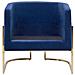 Poltrona In Velluto Blu Scuro Sirkka - Foto miniatura 11