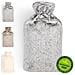 Calda Della Bottiglia Di Acqua Con La Copertura Premium Faux Fur Copertina Grande Capacit 2l Marrone Bianco Grigio - Foto miniatura 1