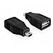 65277, mini USB, USB 2.0-A, Maschio / femmina, Nero, 1,8 cm, 1,1 cm - Foto miniatura 1