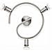 Lampada Da Soffitto Con Tre Faretti Limbali 130x320x320 Mm Vetro - Foto miniatura 1