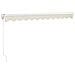 Tenda Da Sole Retrattile Crema 3x2,5 M In Tessuto E Alluminio - Foto miniatura 2