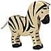 Zebra Di Legno Giocattolo Figura - Foto miniatura 1