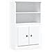 Credenza Bianca 60x35,5x103,5 cm in Legno Multistrato - Foto miniatura 2