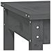 Panca da Giardino Grigia 80x44x45 cm Legno Massello di Pino - Foto miniatura 7