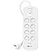 Cavo Di Prolunga Multiplo Lightning A 8 Prese Con Usb E Usb-c 2 M, Bianco - Foto miniatura 1