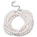 Moe Bracciale Collana Argento /perla Bianca - Foto miniatura 1
