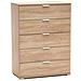 Mobiletto Con 5 Cassetti In Legno Nobilitato In Varie Tinte 75x38xh103 Cm - Foto miniatura 1