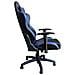 Poltrona Da Ufficio E Gaming Ergonomica In Pelle Nera Blu Multiposizione Interlagos - Foto miniatura 4