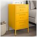 Comodino Giallo Senape 36x39x68 cm in Acciaio - Foto miniatura 9