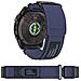 Cinturino Sportivo In Nylon Con Velcro Orologio Garmin Blue 22 Mm - Foto miniatura 1
